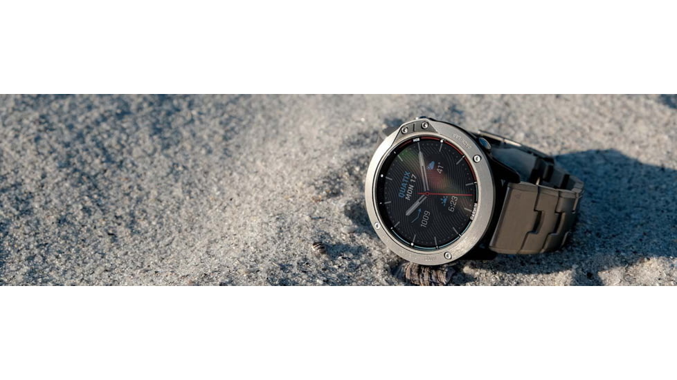 Garmin Quatix 6X Solar 51mm, Titanium w/Ti Band, Gray, 010-02157-30