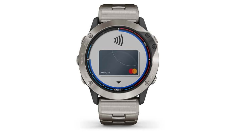 Garmin Quatix 6X Solar 51mm, Titanium w/Ti Band, Gray, 010-02157-30