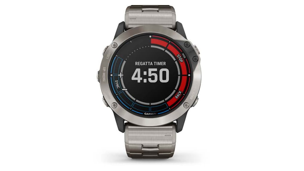 Garmin Quatix 6X Solar 51mm, Titanium w/Ti Band, Gray, 010-02157-30