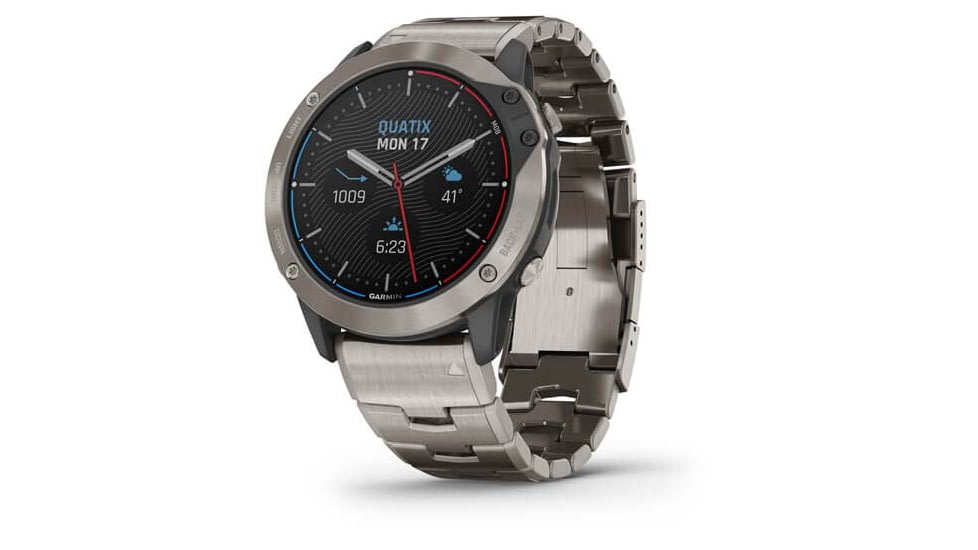 Garmin Quatix 6X Solar 51mm, Titanium w/Ti Band, Gray, 010-02157-30