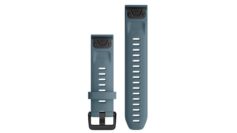 Garmin Quick Fit 20 Watch Band, Lakeside Blue Silicone, 20 mm, 010-12870-00