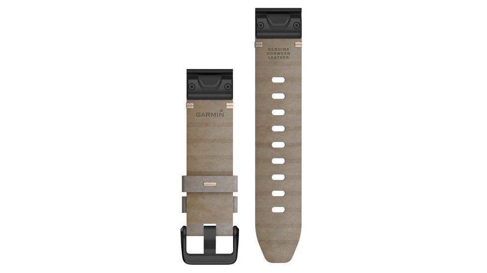 Garmin Quick Fit 20 Watch Band, Shale Gray Suede Leather, 20 mm, 010-12876-00