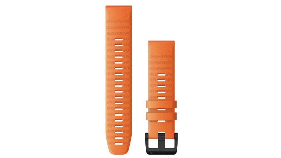 Garmin Quick Fit 22 Watch Band, Ember Orange Silicone, 22 mm, 010-12863-01