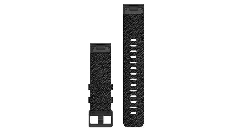 Garmin Quick Fit 22 Watch Band, Heathered Black Nylon, 22 mm, 010-12863-07