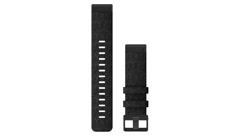 Garmin Quick Fit 22 Watch Band, Heathered Black Nylon, 22 mm, 010-12863-07