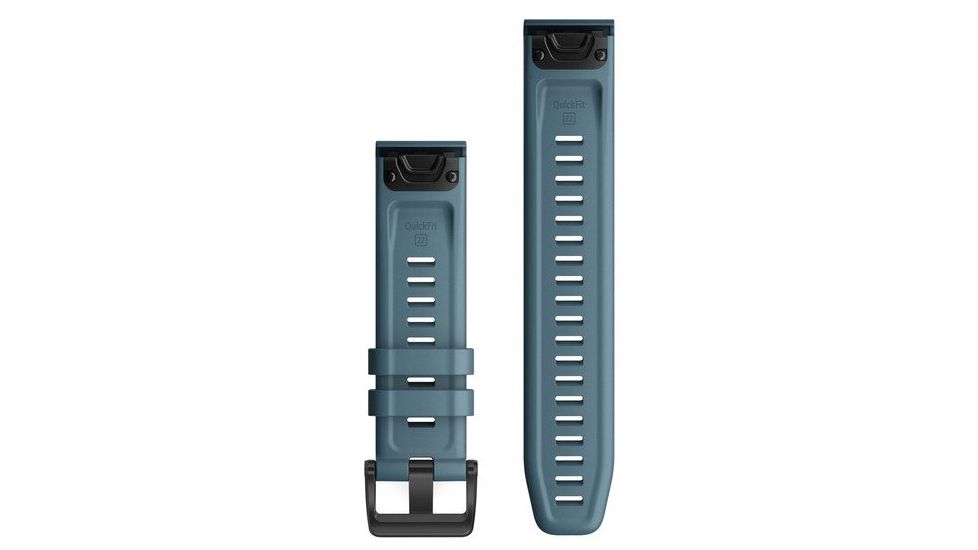 Garmin Quick Fit 22 Watch Band, Lakeside Blue Silicone, 22 mm, 010-12863-03