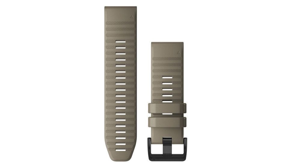 Garmin Quick Fit 26 Watch Band, Dark Sandstone Silicone, 26 mm, 010-12864-02