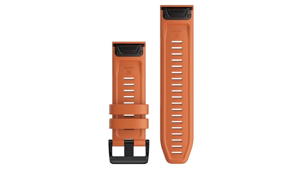 Garmin Quick Fit 26 Watch Band, Ember Orange Silicone, 26 mm, 010-12864-01