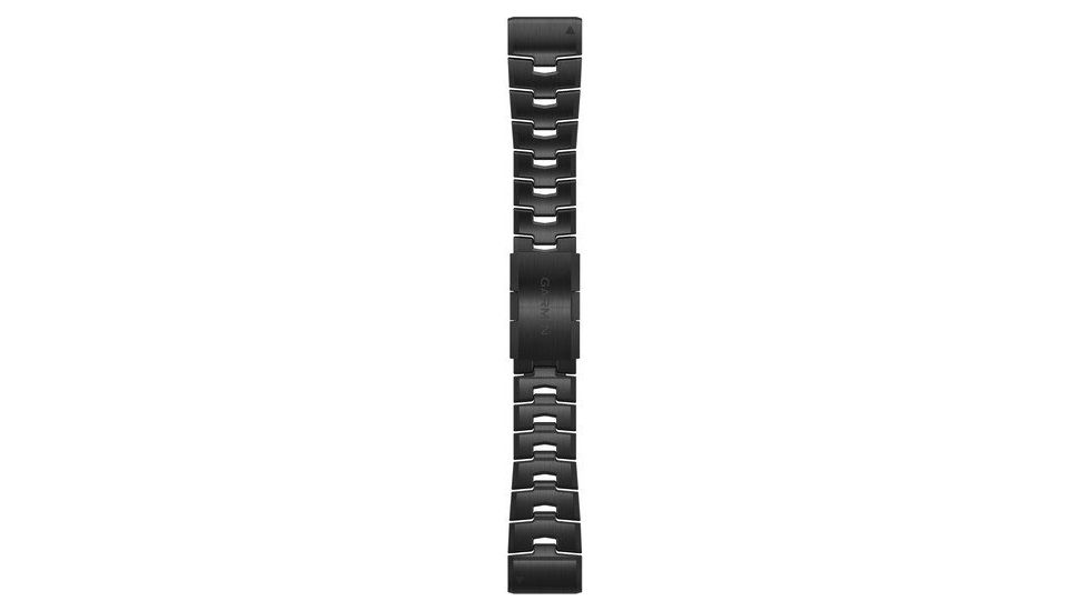 Garmin Quick Fit 26 Watch Band, Vented Titanium Bracelet with Carbon Gray DLC, 26 mm, 010-12864-09