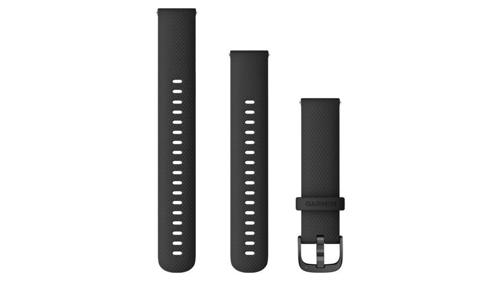 Garmin Quick Release Band, 18 mm, Black w/Slate Hardware, 010-12932-01