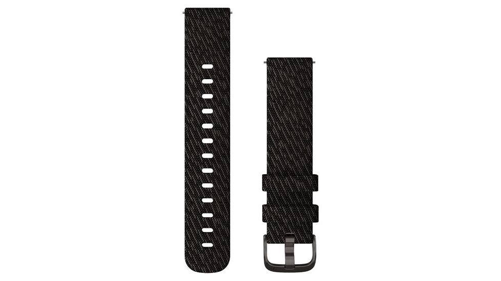 Garmin Quick Release Band, 20 mm, Black Pepper Woven Nylon w/Slate Hardware, 010-12924-13