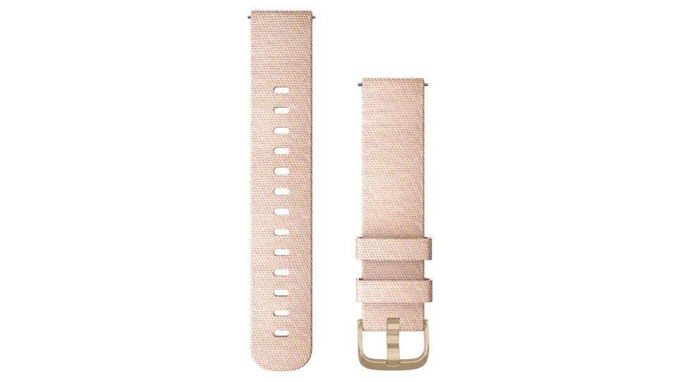 Garmin Quick Release Band, 20 mm, Blush Pink Nylon w/Rose Gold Hardware, 010-12924-12