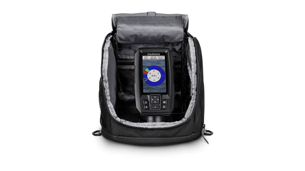 Garmin Striker Plus 4 Ice Fishing Bundle, Black, 010-01870-30