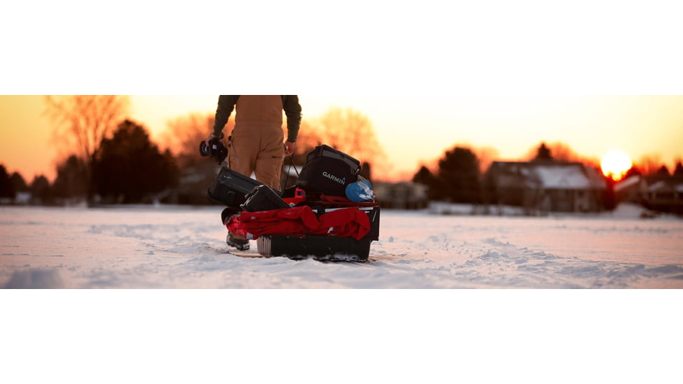 Garmin Striker Plus 4 Ice Fishing Bundle, Black, 010-01870-30