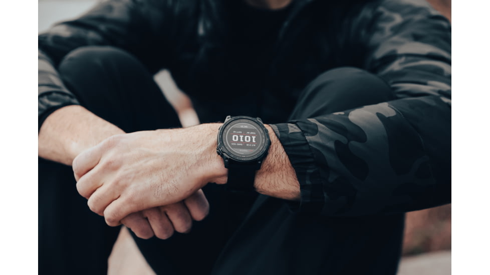 Garmin Tactix 7 Pro Edition Solar-Powered Tactical GPS Watches with Nylon Band, Black, 010-02704-10