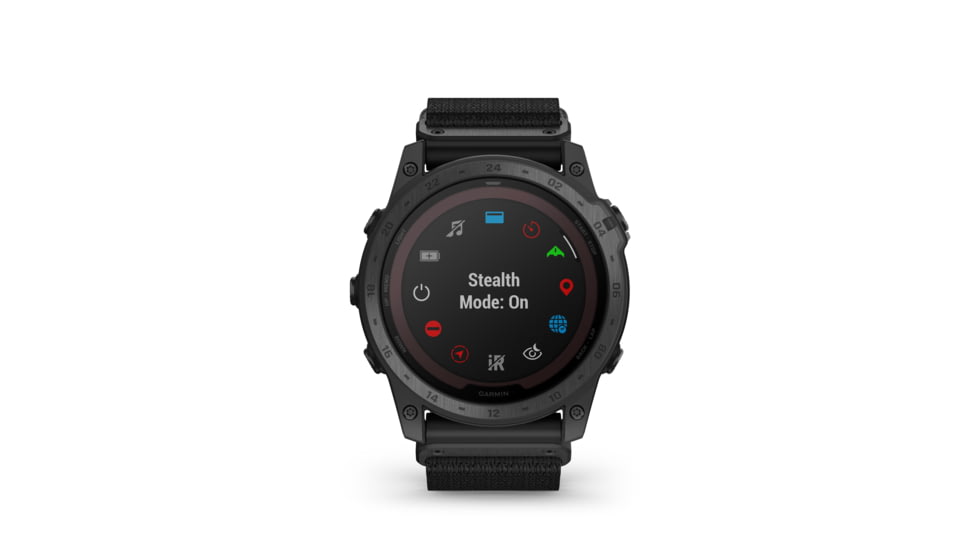 Garmin Tactix 7 Pro Ballistics Edition Solar-Powered Tactical GPS Watches with Applied Ballistics and Nylon Band, Black, 010-02704-20