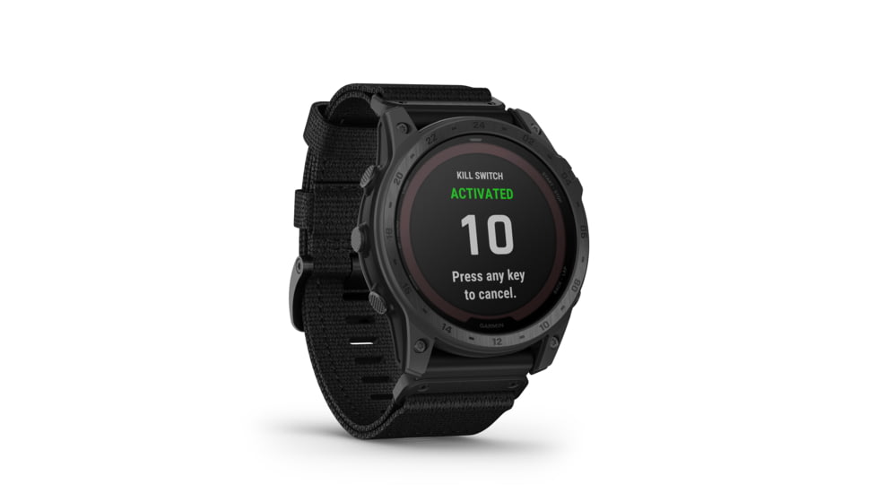 Garmin Tactix 7 Pro Ballistics Edition Solar-Powered Tactical GPS Watches with Applied Ballistics and Nylon Band, Black, 010-02704-20