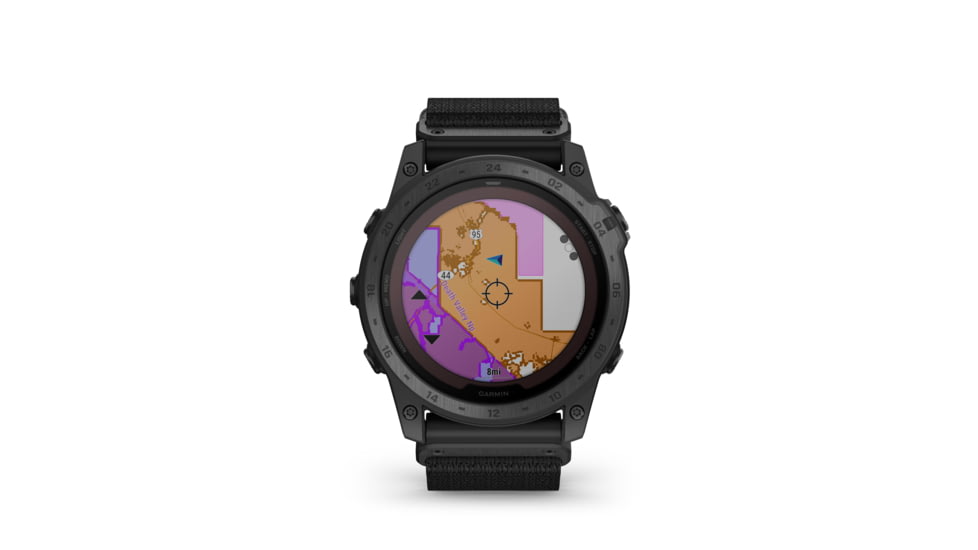 Garmin Tactix 7 Pro Ballistics Edition Solar-Powered Tactical GPS Watches with Applied Ballistics and Nylon Band, Black, 010-02704-20