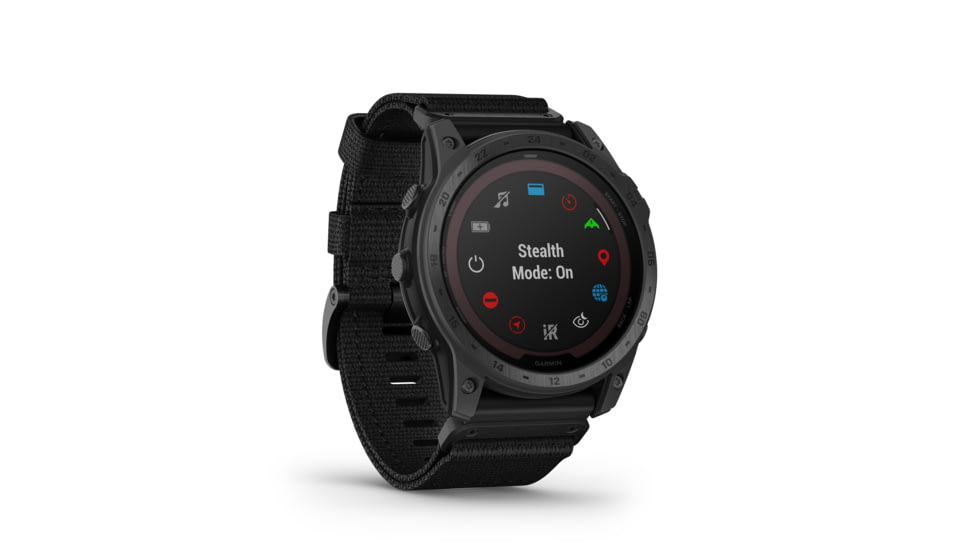 Garmin Tactix 7 Pro Edition Solar-Powered Tactical GPS Watches with Nylon Band, Black, 010-02704-10