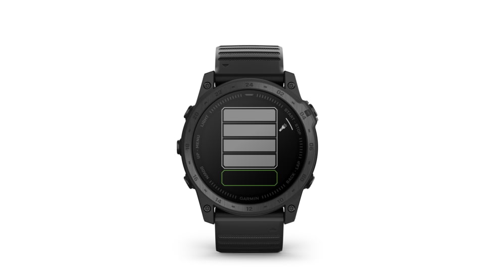Garmin Tactix 7 Standart Edition Premium Tactical GPS Watches with Silicone Band, Black, 010-02704-00