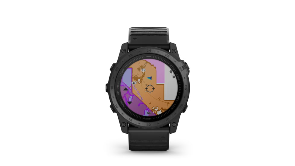 Garmin Tactix 7 Standart Edition Premium Tactical GPS Watches with Silicone Band, Black, 010-02704-00