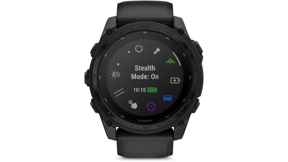 Garmin Tactix 8 Premium Tactical GPS Watch - Solar Elite, 51mm, Black, 010-03407-10