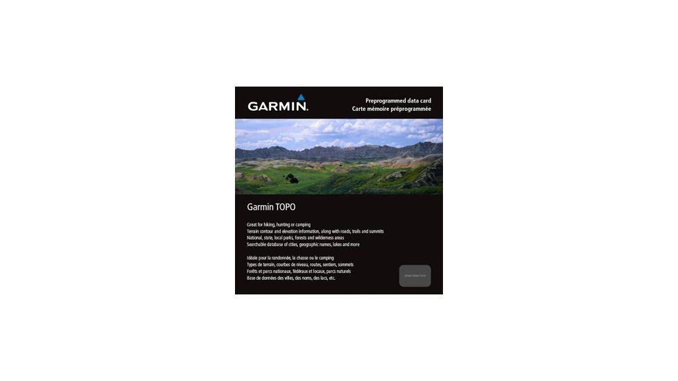 Garmin TOPO Canada microSD-SD card