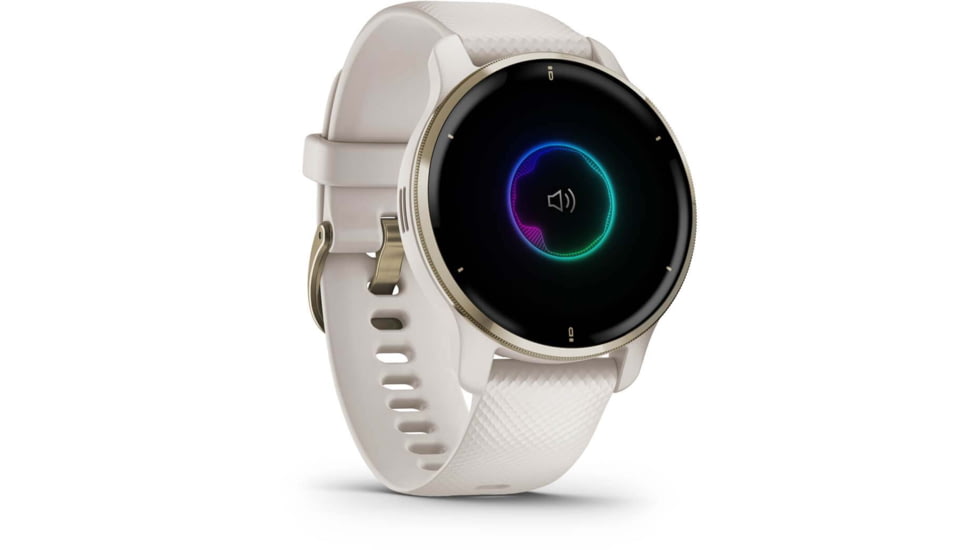 Garmin Venu 2 Plus Smartwatch, Ivory/Cream Gold, 40mm, Rechargeable, 0100249602