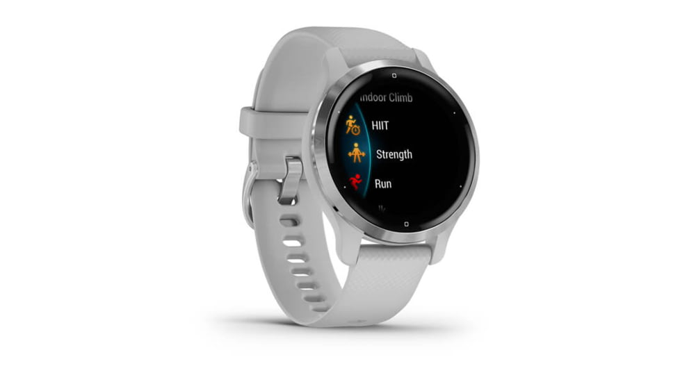 Garmin Venu 2S, Mist Grey + Passivated, Silver/Mist Gray, 010-02429-02