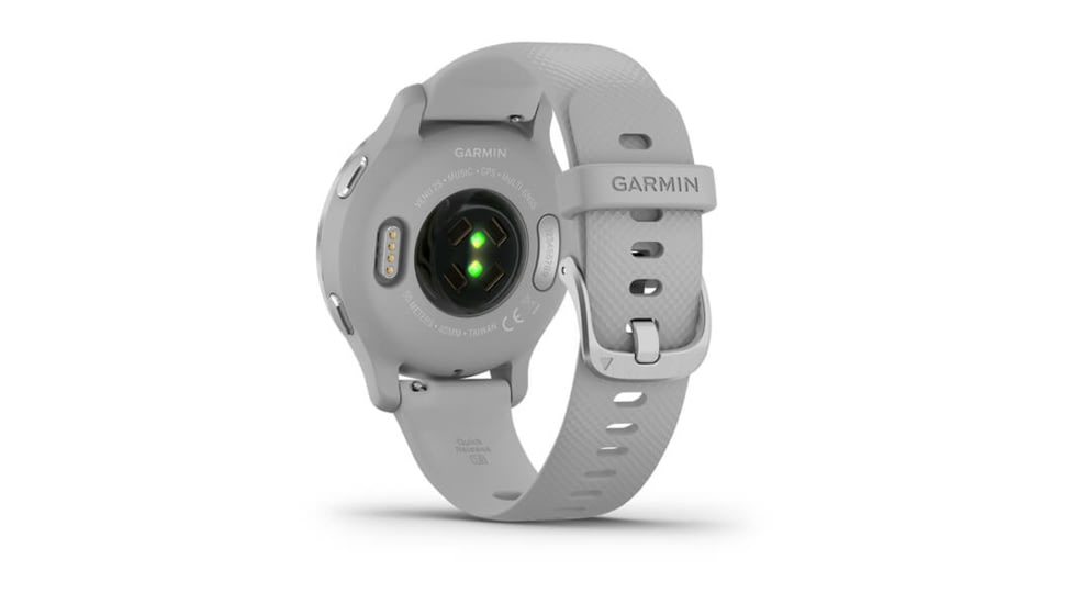 Garmin Venu 2S, Mist Grey + Passivated, Silver/Mist Gray, 010-02429-02