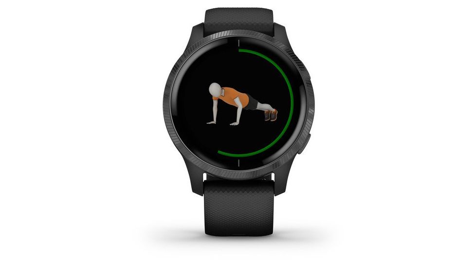 Garmin Venu GPS Smartwatch, Black/Slate, 010-02173-11