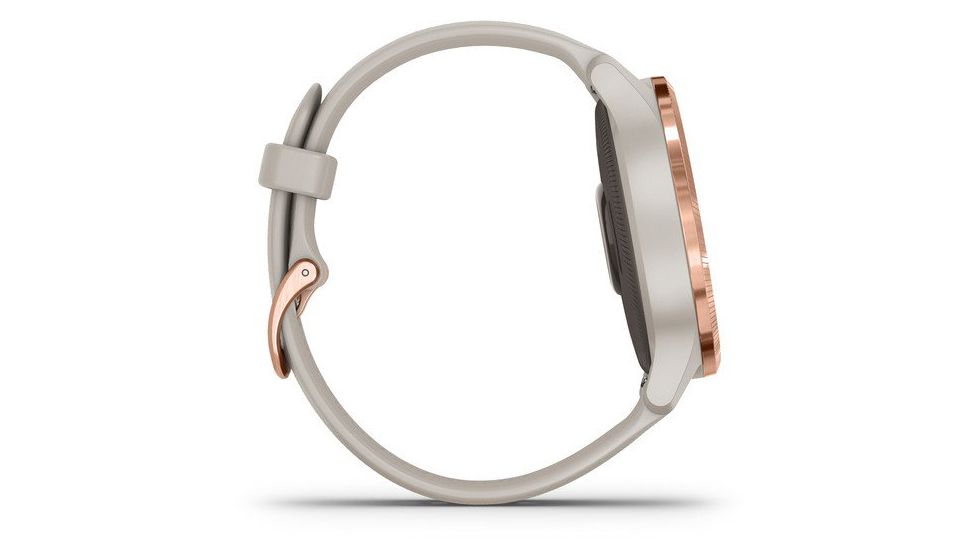 Garmin Venu GPS Smartwatch, Light Sand/Rose Gold, 010-02173-21