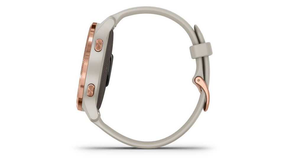 Garmin Venu GPS Smartwatch, Light Sand/Rose Gold, 010-02173-21