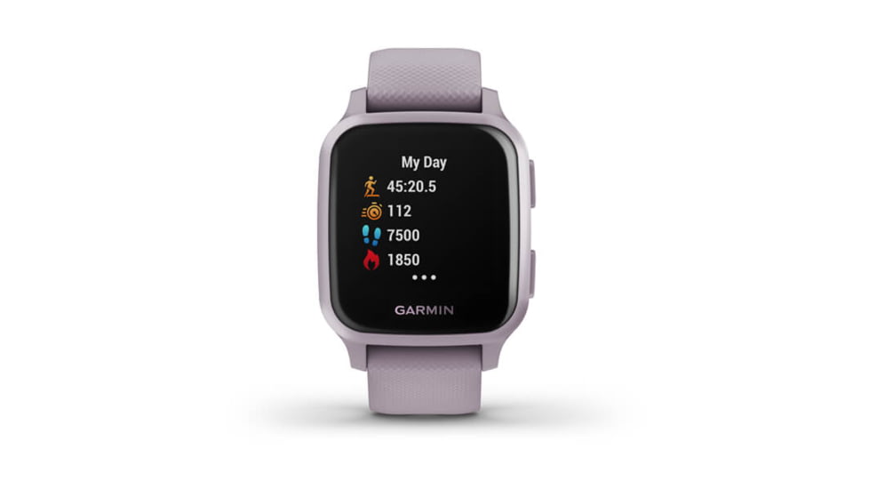 Garmin Venu SQ GPS Smartwatch, Metallic Orchid Aluminum Bezel with Orchid Case and Silicone Band, 010-02427-02