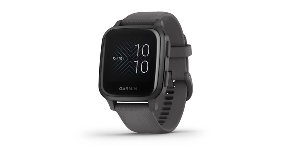 Garmin Venu SQ GPS Smartwatch, Slate Aluminum Bezel with Shadow Gray Case and Silicone Band, 010-02427-00