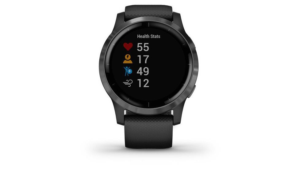 Garmin Vivoactive 4 GPS Smartwatch, Black/Slate, 010-02174-11