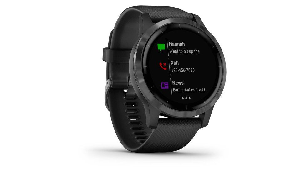 Garmin Vivoactive 4 GPS Smartwatch, Black/Slate, 010-02174-11