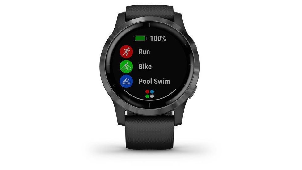 Garmin Vivoactive 4 GPS Smartwatch, Black/Slate, 010-02174-11