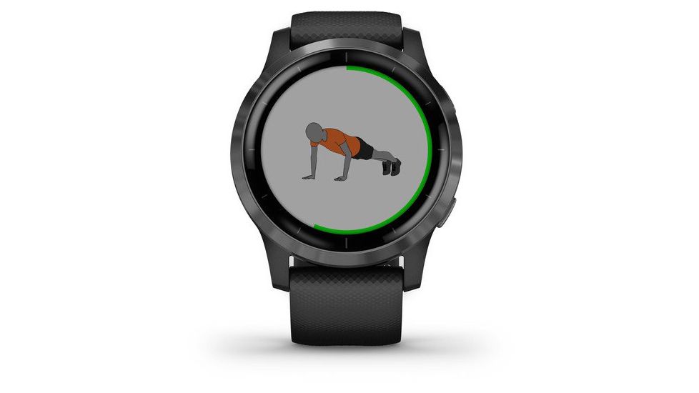 Garmin Vivoactive 4 GPS Smartwatch, Black/Slate, 010-02174-11