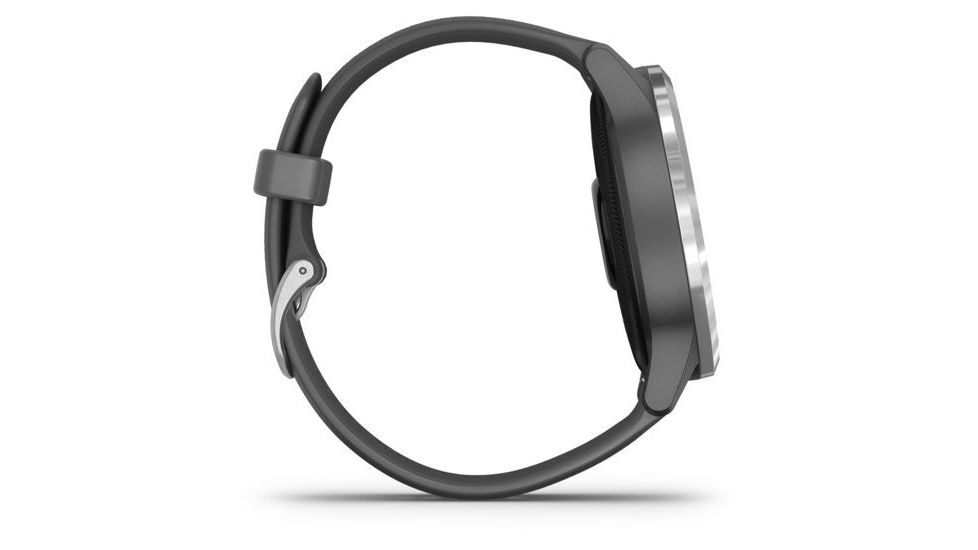 Garmin Vivoactive 4 GPS Smartwatch, Shadow Gray/Silver, 010-02174-01