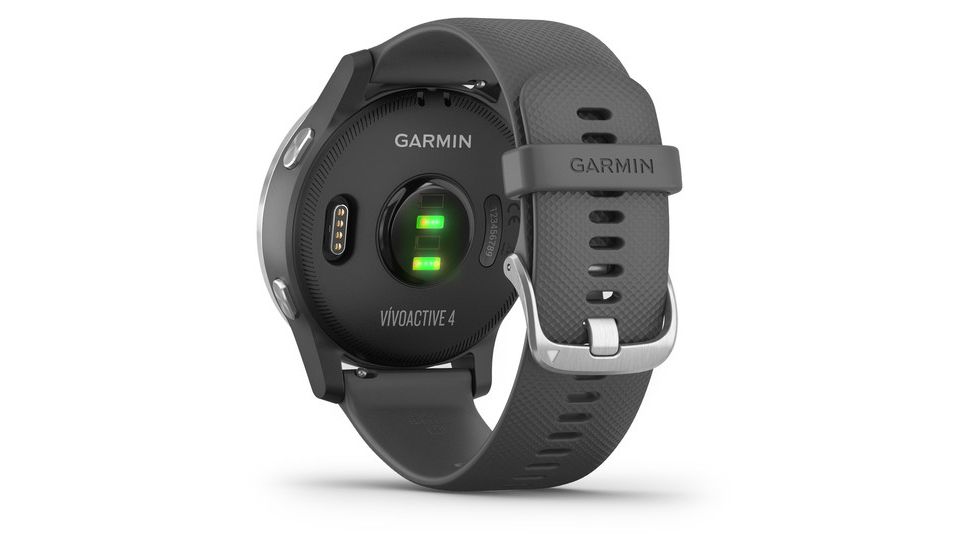 Garmin Vivoactive 4 GPS Smartwatch, Shadow Gray/Silver, 010-02174-01