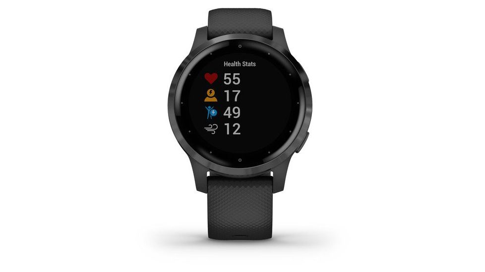 Garmin Vivoactive 4S GPS Smartwatch, Black/Slate, 010-02172-11