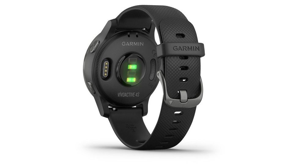 Garmin Vivoactive 4S GPS Smartwatch, Black/Slate, 010-02172-11