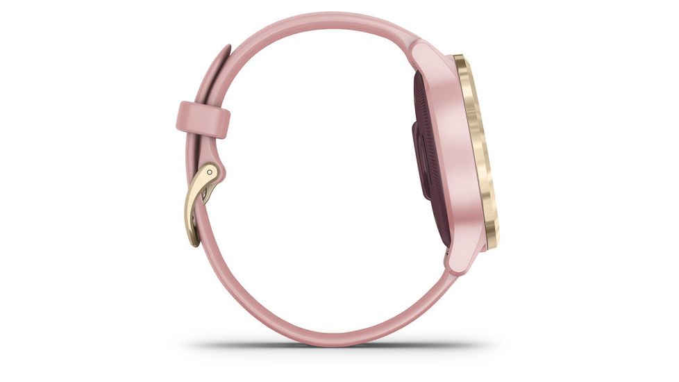 Garmin Vivoactive 4S GPS Smartwatch, Dust Rose/Light Gold, 010-02172-31