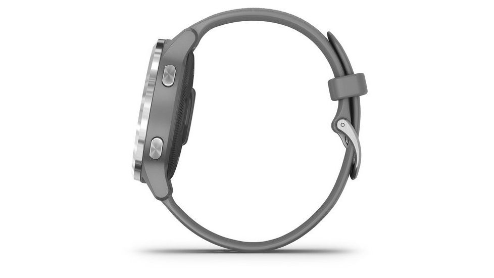 Garmin Vivoactive 4S GPS Smartwatch, Powder Gray/Silver, 010-02172-01