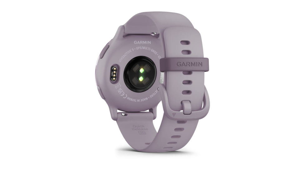 Garmin Vivoactive 5 Watch, Metallic Orchid Aluminum Bezel w/ Orchid Case and Silicone Band, 010-02862-13