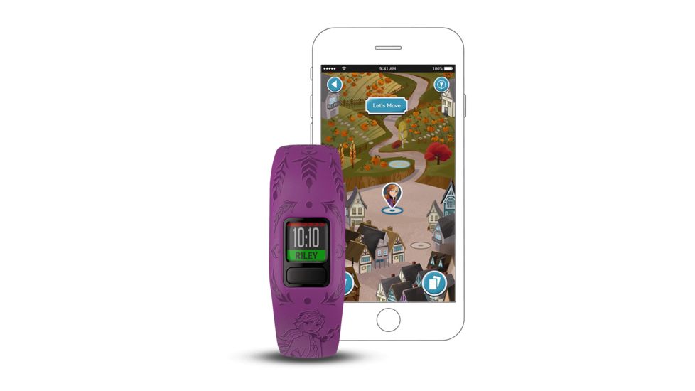 Garmin Vivofit jr. 2, Kid's Activity Tracker, Disney Frozen 2 - Anna, Purple 010-01909-39