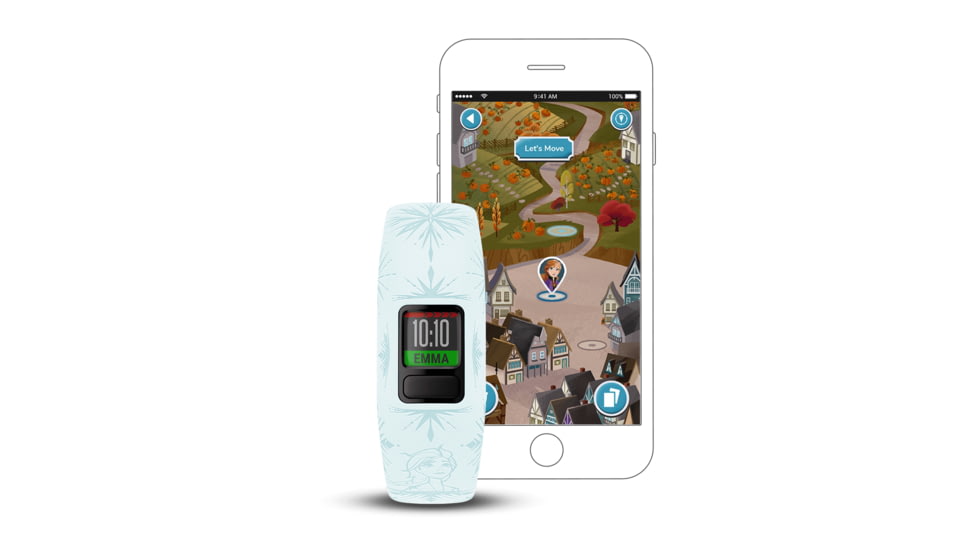 Garmin Vivofit jr. 2, Kid's Activity Tracker, Disney Frozen 2 - Elsa, White 010-01909-38