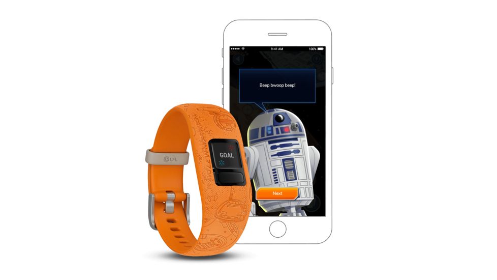 Garmin Vivofit jr. 2, Kid's Activity Tracker, Star Wars - Light Side, Orange 010-01909-3A