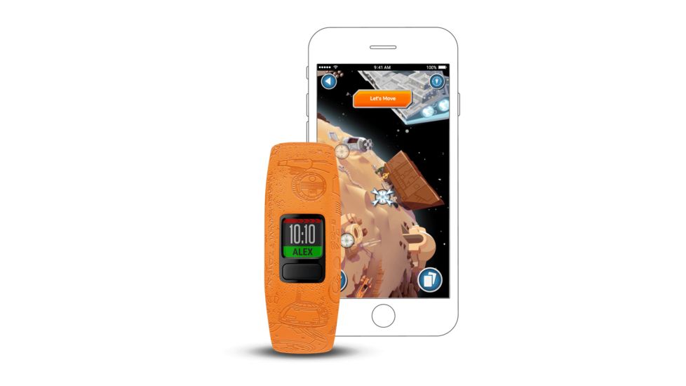 Garmin Vivofit jr. 2, Kid's Activity Tracker, Star Wars - Light Side, Orange 010-01909-3A